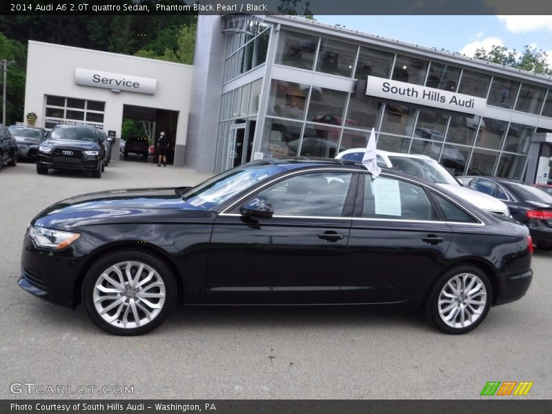 Phantom Black Pearl / Black 2014 Audi A6 2.0T quattro Sedan