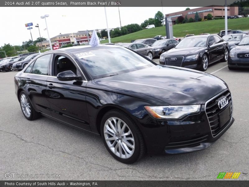 Phantom Black Pearl / Black 2014 Audi A6 2.0T quattro Sedan