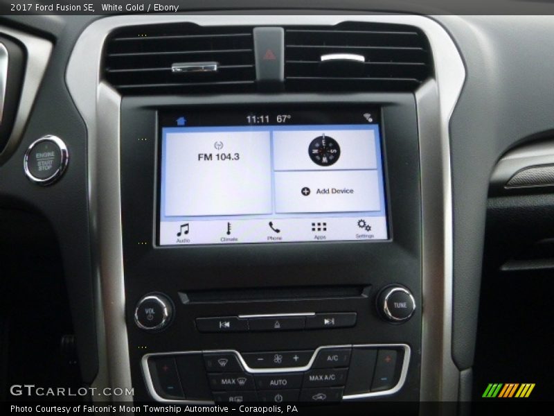 White Gold / Ebony 2017 Ford Fusion SE
