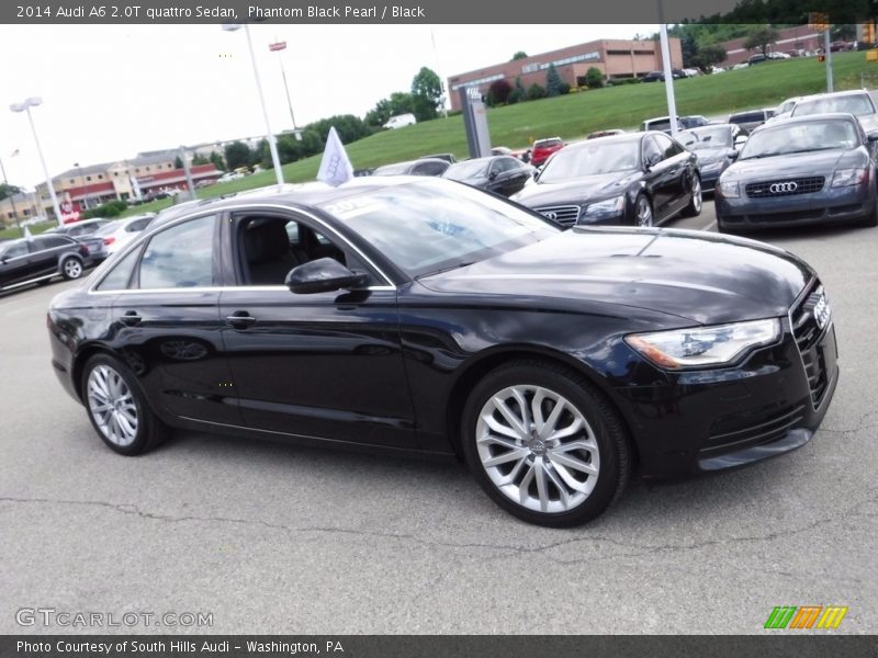 Phantom Black Pearl / Black 2014 Audi A6 2.0T quattro Sedan