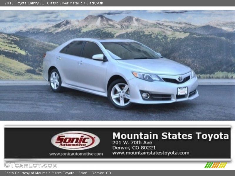 Classic Silver Metallic / Black/Ash 2013 Toyota Camry SE