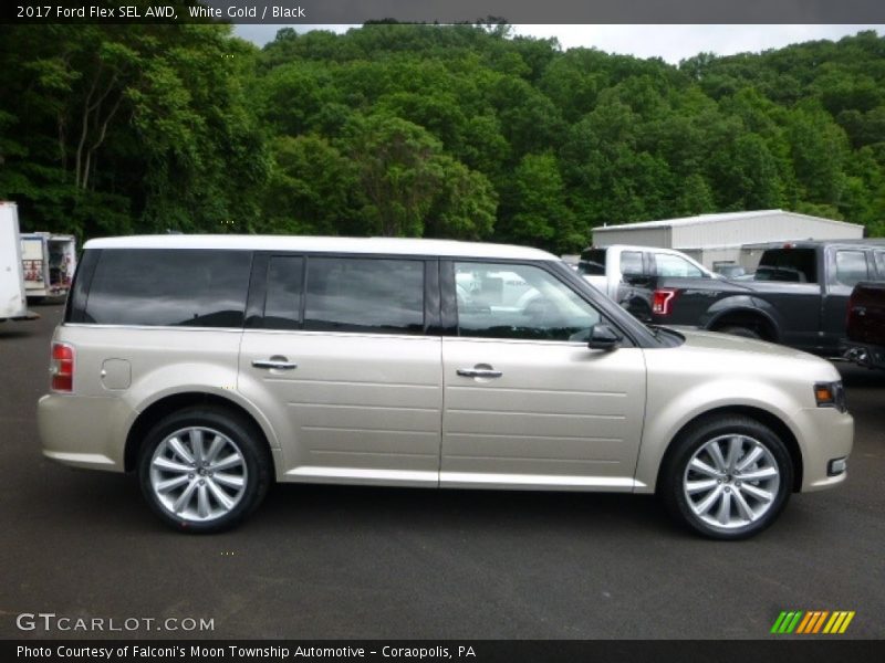 White Gold / Black 2017 Ford Flex SEL AWD