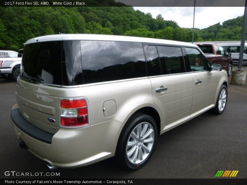 White Gold / Black 2017 Ford Flex SEL AWD