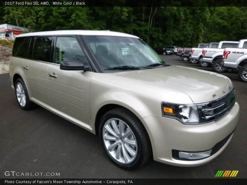 White Gold / Black 2017 Ford Flex SEL AWD