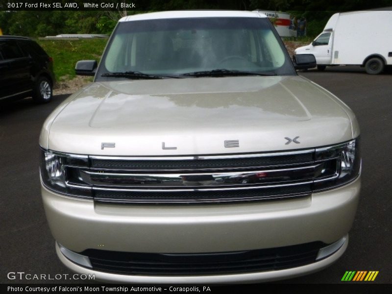 White Gold / Black 2017 Ford Flex SEL AWD