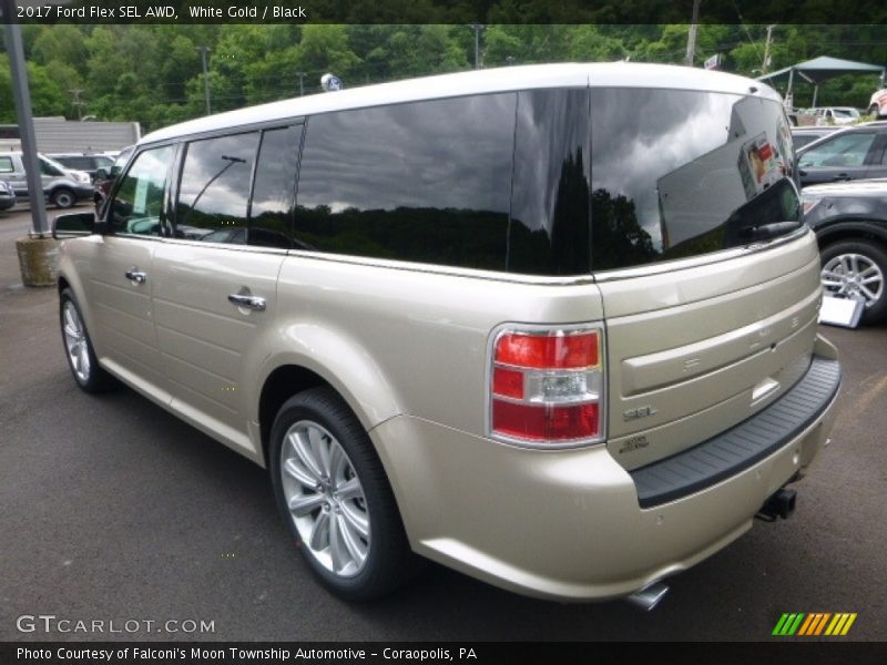 White Gold / Black 2017 Ford Flex SEL AWD