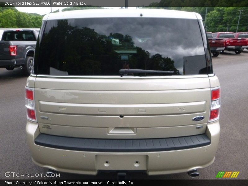 White Gold / Black 2017 Ford Flex SEL AWD