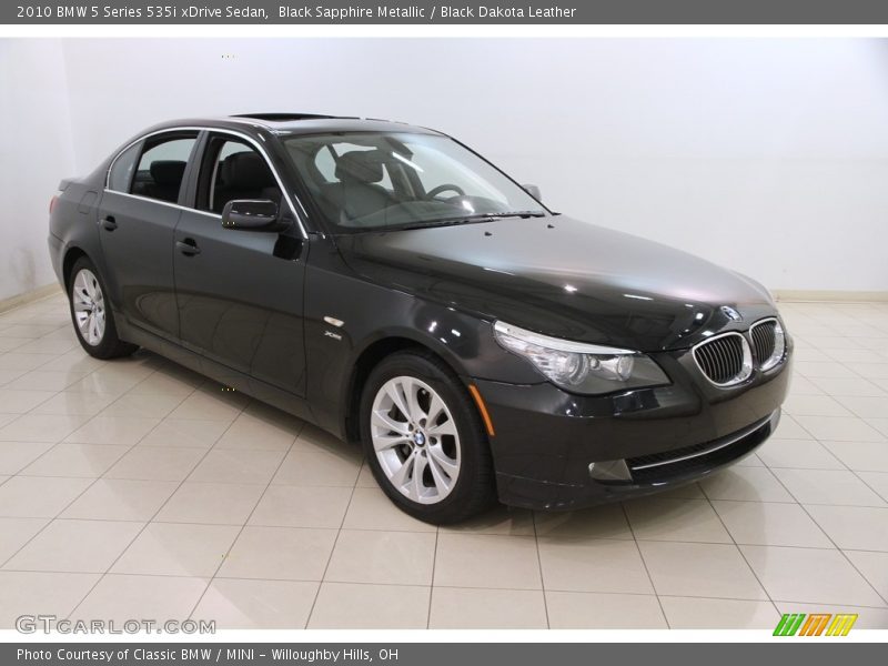Black Sapphire Metallic / Black Dakota Leather 2010 BMW 5 Series 535i xDrive Sedan