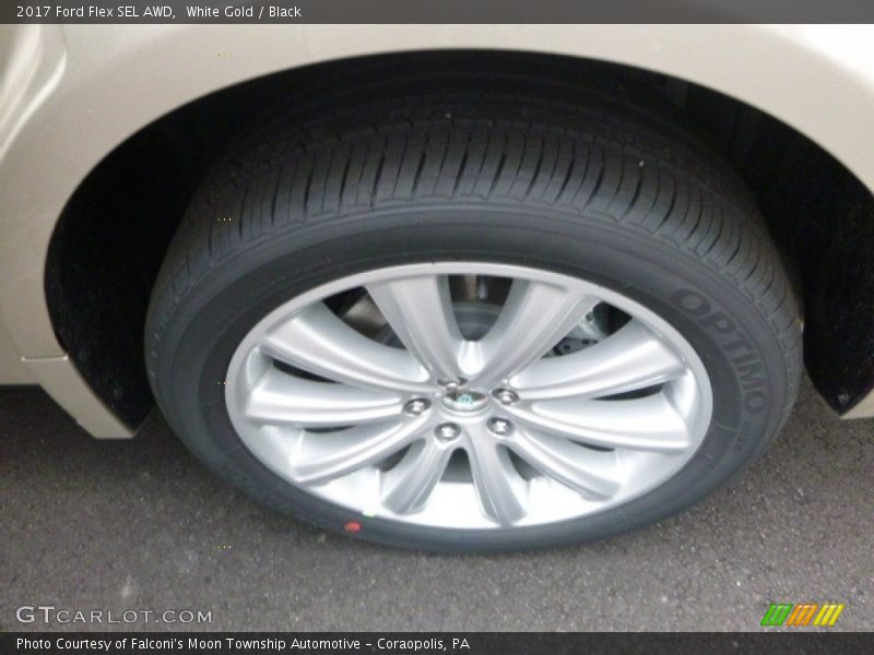 White Gold / Black 2017 Ford Flex SEL AWD