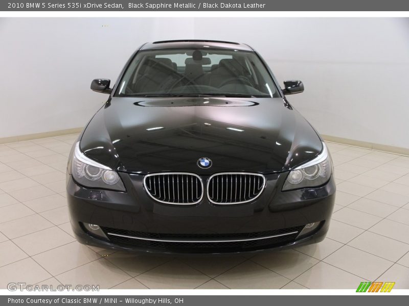 Black Sapphire Metallic / Black Dakota Leather 2010 BMW 5 Series 535i xDrive Sedan