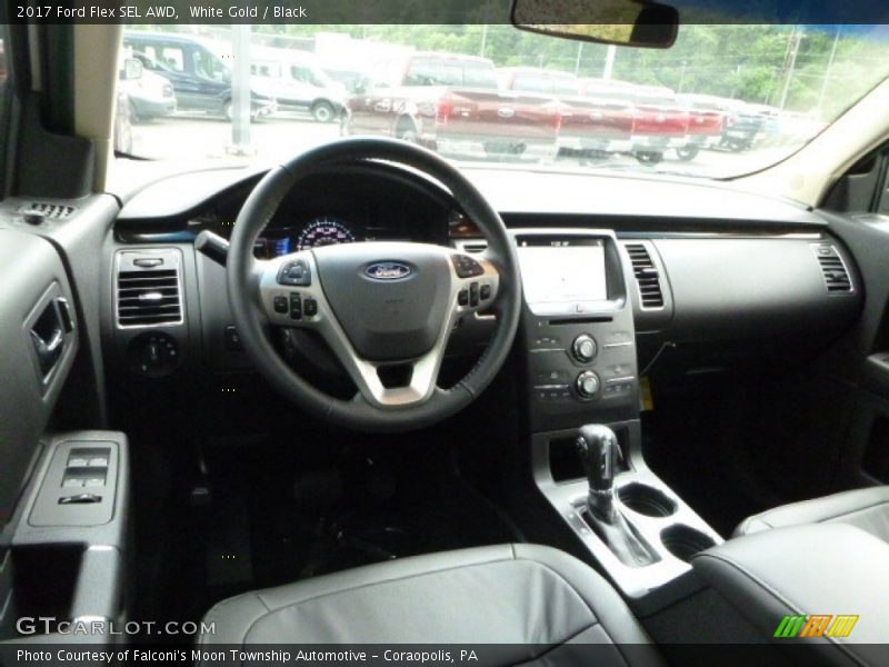 White Gold / Black 2017 Ford Flex SEL AWD