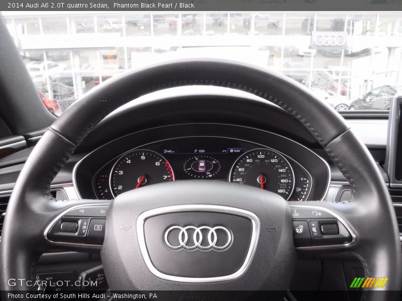 Phantom Black Pearl / Black 2014 Audi A6 2.0T quattro Sedan