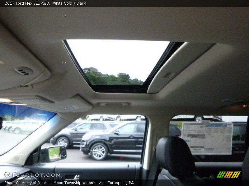 White Gold / Black 2017 Ford Flex SEL AWD