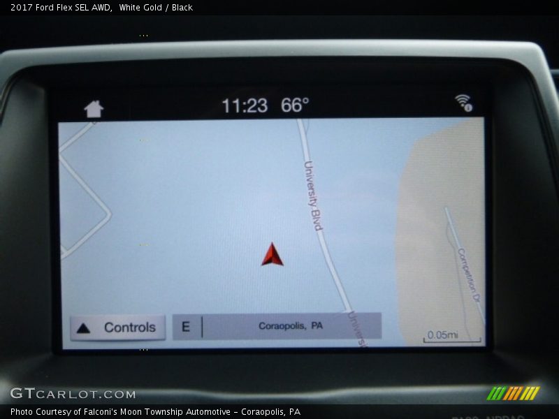 White Gold / Black 2017 Ford Flex SEL AWD