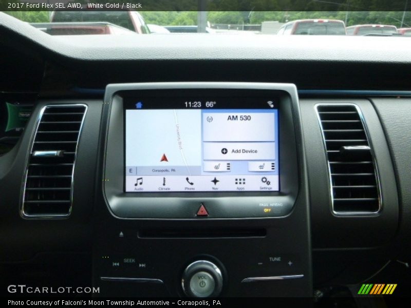 White Gold / Black 2017 Ford Flex SEL AWD