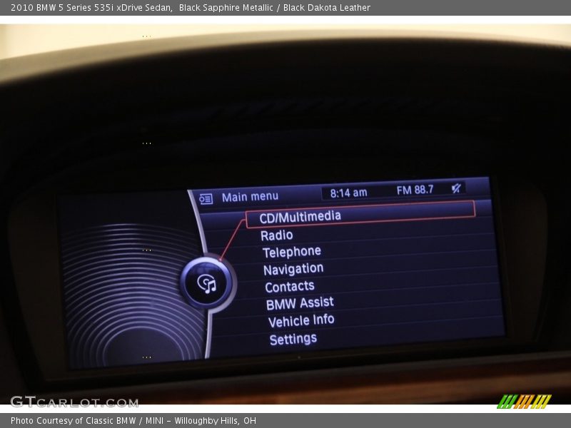 Black Sapphire Metallic / Black Dakota Leather 2010 BMW 5 Series 535i xDrive Sedan