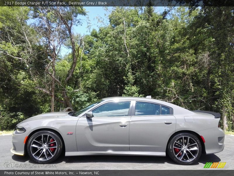 Destroyer Grey / Black 2017 Dodge Charger R/T Scat Pack