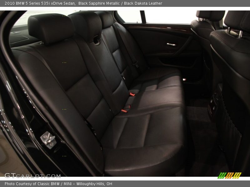 Black Sapphire Metallic / Black Dakota Leather 2010 BMW 5 Series 535i xDrive Sedan