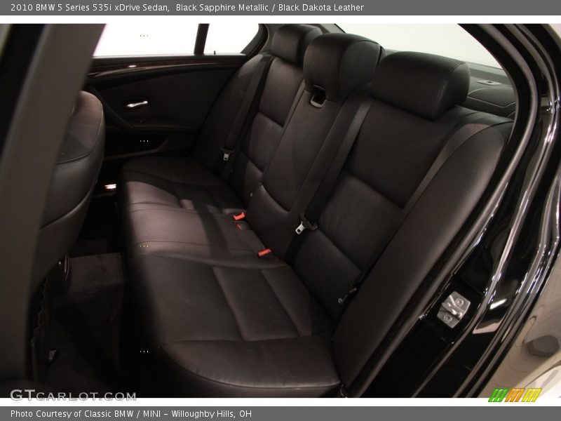 Black Sapphire Metallic / Black Dakota Leather 2010 BMW 5 Series 535i xDrive Sedan