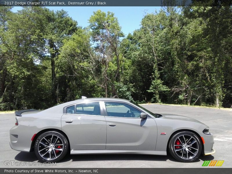 Destroyer Grey / Black 2017 Dodge Charger R/T Scat Pack