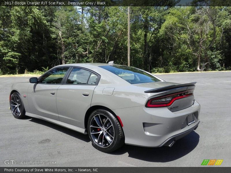 Destroyer Grey / Black 2017 Dodge Charger R/T Scat Pack