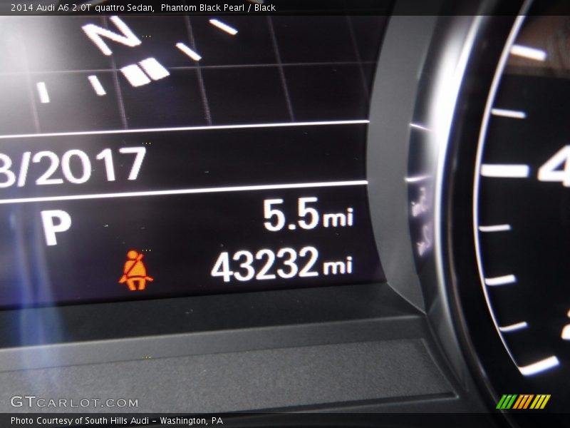 Phantom Black Pearl / Black 2014 Audi A6 2.0T quattro Sedan
