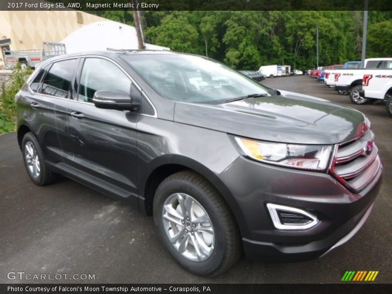 Magnetic Metallic / Ebony 2017 Ford Edge SEL AWD