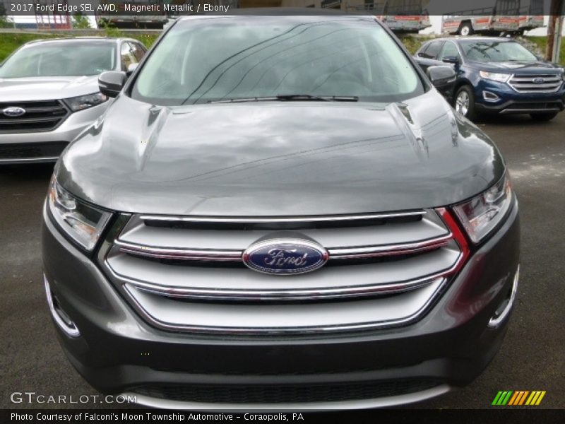 Magnetic Metallic / Ebony 2017 Ford Edge SEL AWD