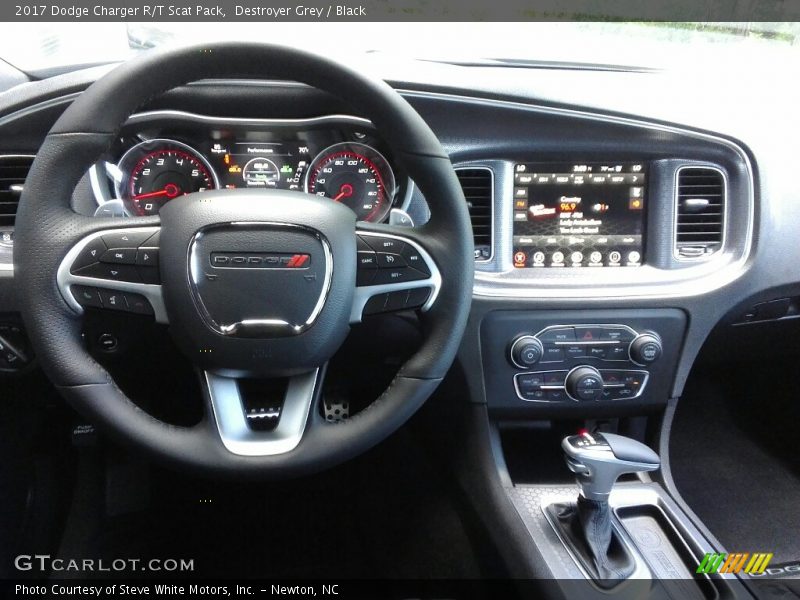 Destroyer Grey / Black 2017 Dodge Charger R/T Scat Pack