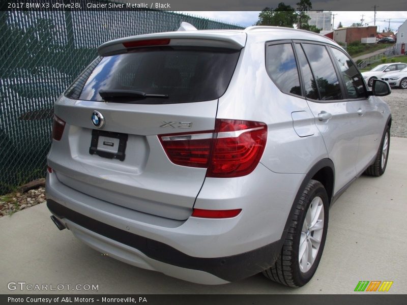 Glacier Silver Metallic / Black 2017 BMW X3 xDrive28i