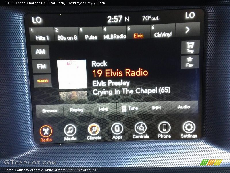 Destroyer Grey / Black 2017 Dodge Charger R/T Scat Pack