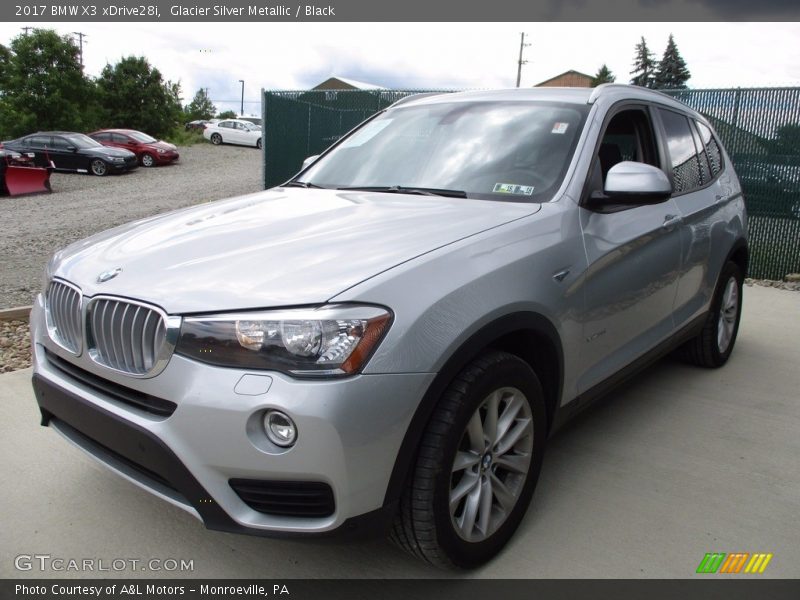 Glacier Silver Metallic / Black 2017 BMW X3 xDrive28i