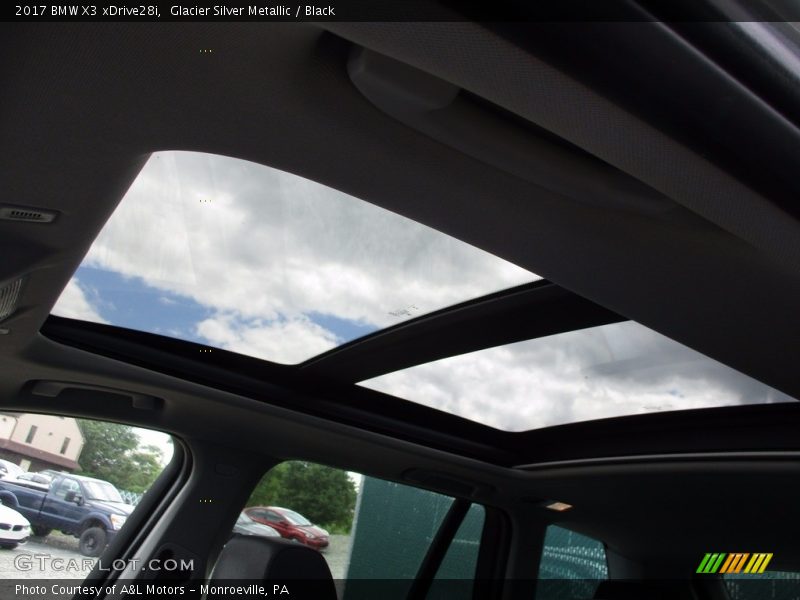 Glacier Silver Metallic / Black 2017 BMW X3 xDrive28i