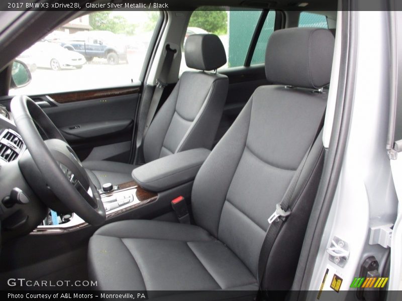 Glacier Silver Metallic / Black 2017 BMW X3 xDrive28i