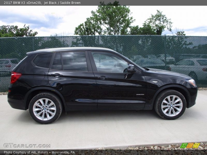 Jet Black / Saddle Brown 2017 BMW X3 xDrive28i