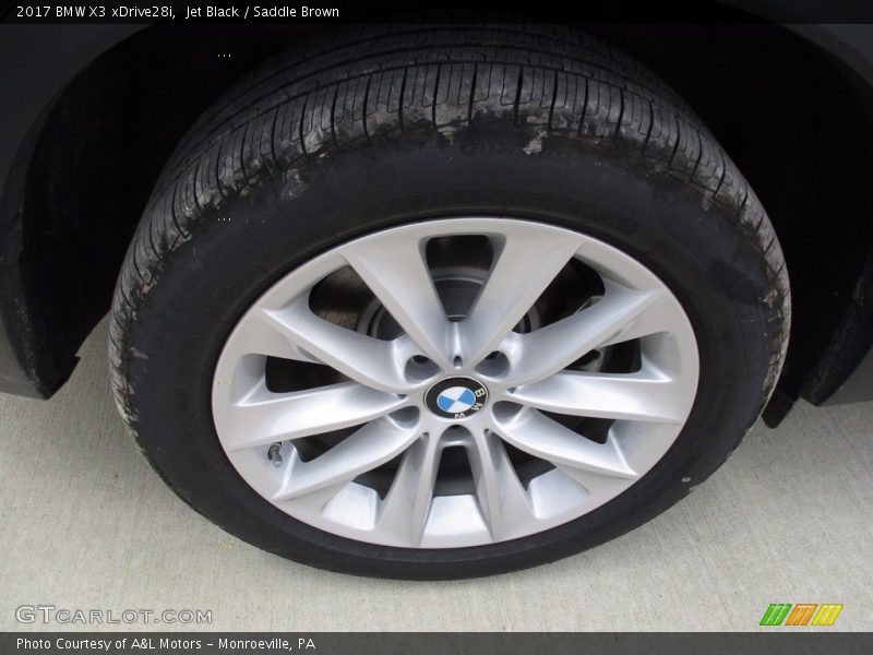 Jet Black / Saddle Brown 2017 BMW X3 xDrive28i
