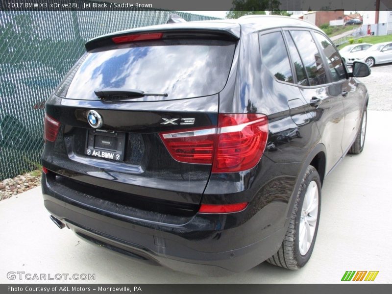 Jet Black / Saddle Brown 2017 BMW X3 xDrive28i