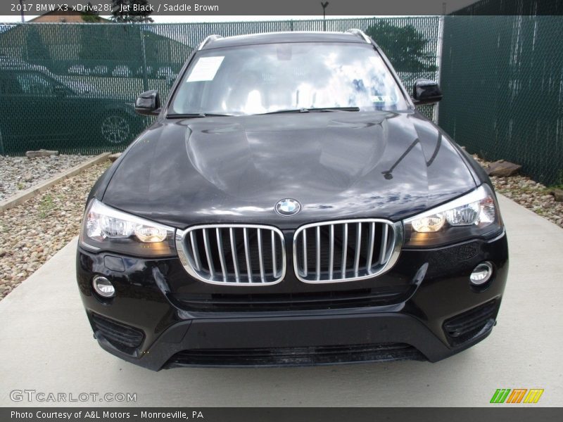 Jet Black / Saddle Brown 2017 BMW X3 xDrive28i