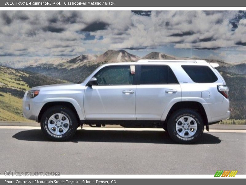 Classic Silver Metallic / Black 2016 Toyota 4Runner SR5 4x4