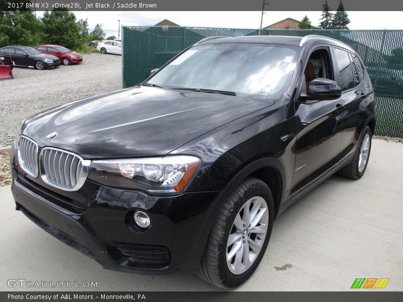 Jet Black / Saddle Brown 2017 BMW X3 xDrive28i