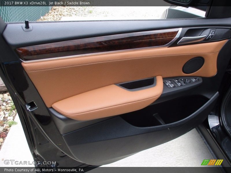 Jet Black / Saddle Brown 2017 BMW X3 xDrive28i