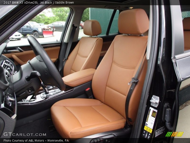 Jet Black / Saddle Brown 2017 BMW X3 xDrive28i