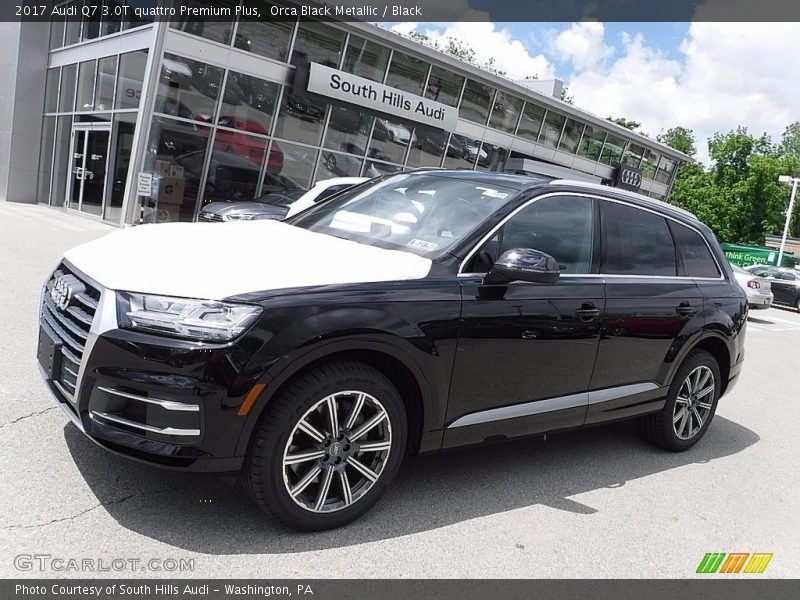 Orca Black Metallic / Black 2017 Audi Q7 3.0T quattro Premium Plus