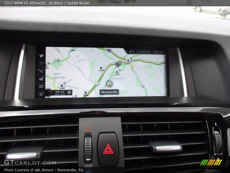 Jet Black / Saddle Brown 2017 BMW X3 xDrive28i