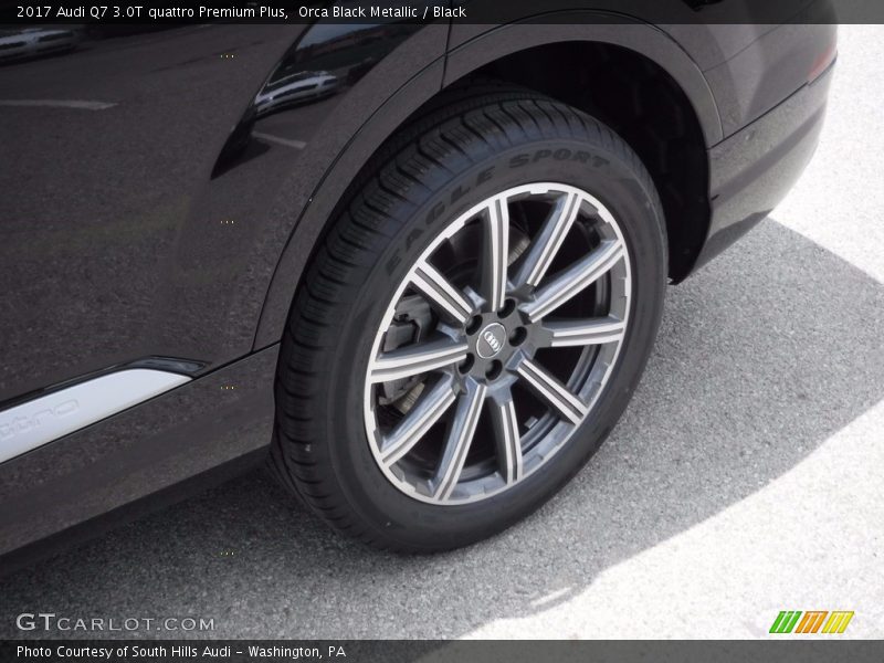 Orca Black Metallic / Black 2017 Audi Q7 3.0T quattro Premium Plus