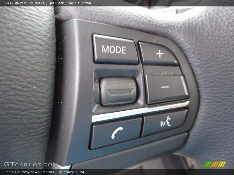 Jet Black / Saddle Brown 2017 BMW X3 xDrive28i