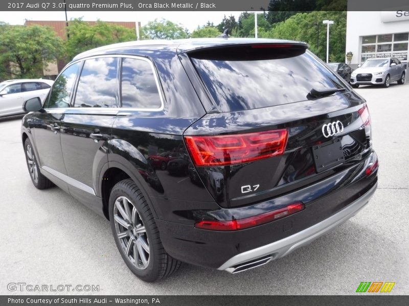 Orca Black Metallic / Black 2017 Audi Q7 3.0T quattro Premium Plus