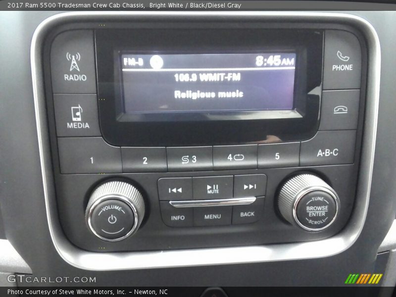 Bright White / Black/Diesel Gray 2017 Ram 5500 Tradesman Crew Cab Chassis