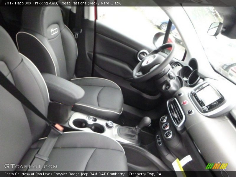 Rosso Passione (Red) / Nero (Black) 2017 Fiat 500X Trekking AWD