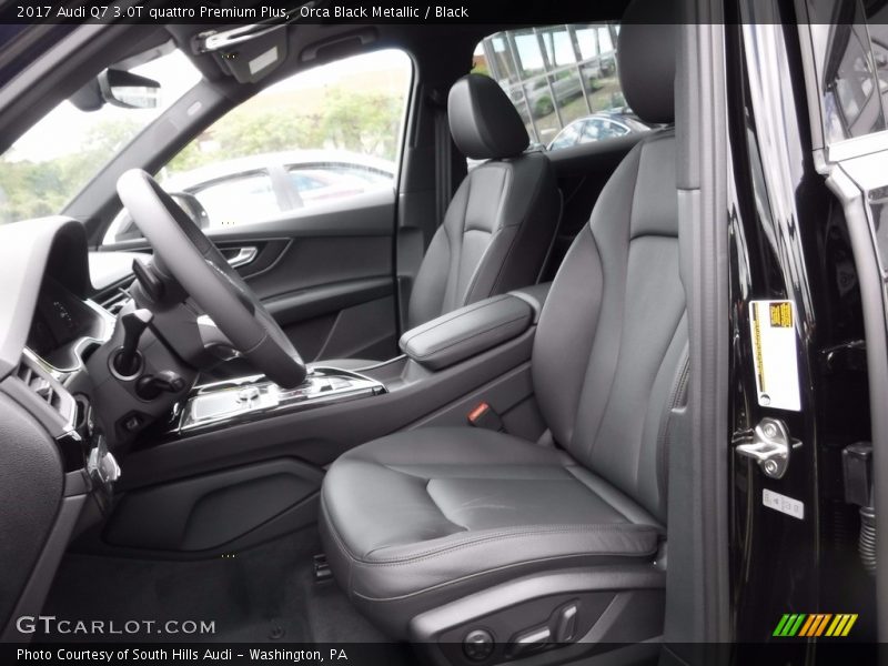 Orca Black Metallic / Black 2017 Audi Q7 3.0T quattro Premium Plus